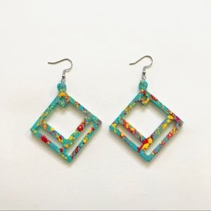 3D printed Handmade Earrings | Minimalist Square